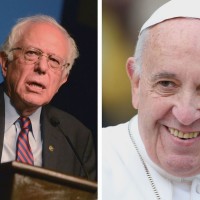 Bernie Sanders About Climate Change In Vatican City